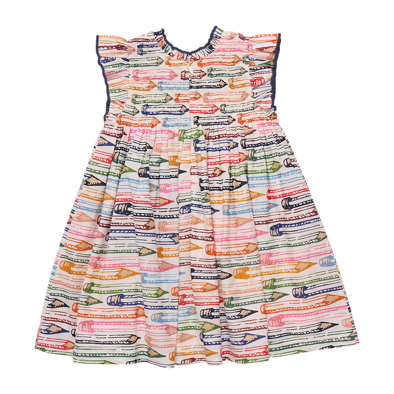 Girls Stevie Dress | Colored Pencils