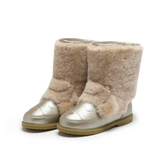 Wadudu Exclusive Boots | Poodle | Light Beige Sheep Wool