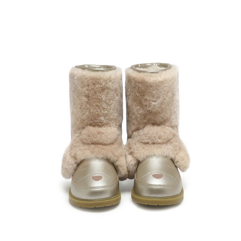 Wadudu Exclusive Boots | Poodle | Light Beige Sheep Wool