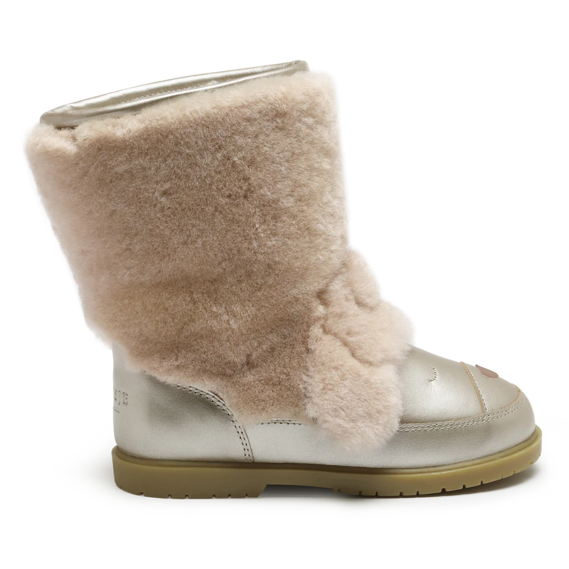 Wadudu Exclusive Boots | Poodle | Light Beige Sheep Wool