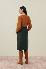 Arles Skirt | Charcoal