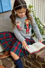 Girls Maribelle Bow Skirt | Red Tartan