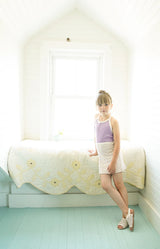 Mall Skirt | Flower Press Print - Soy