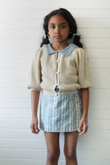 Olive Skort | Lattice Print, Azul