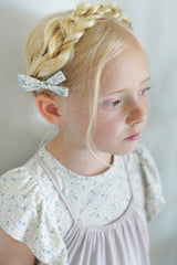 Angel Tee | Flower Dress Print - Azul