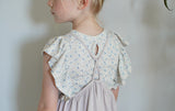 Angel Tee | Flower Dress Print - Azul