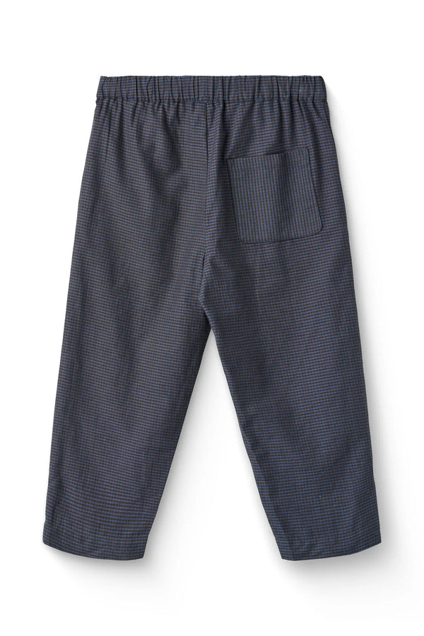 Pull On Pant | Brown Blue Check