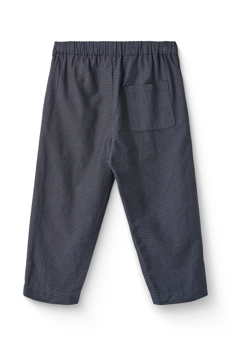 Pull On Pant | Brown Blue Check