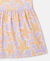 Girl Sleeveless Starfish Print Jersey