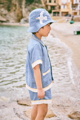 Leon Top | Blue Slate