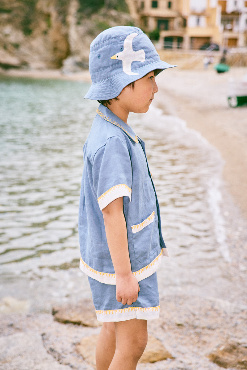 Leon Top | Blue Slate