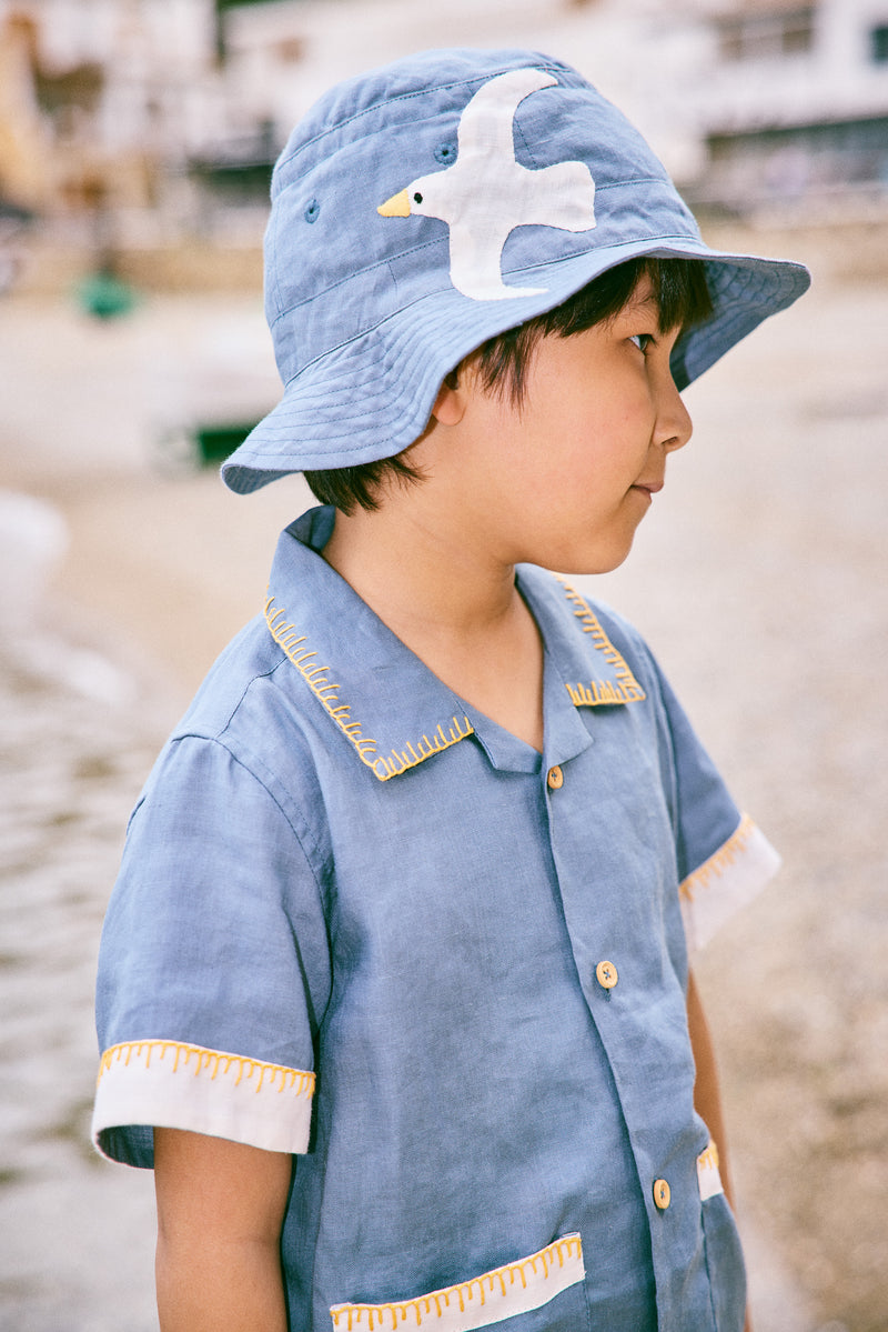 Seaside Bucket Hat | Blue Slate