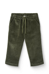 Corduroy Drawstring Pant | Dark Green