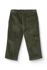 Corduroy Drawstring Pant | Dark Green