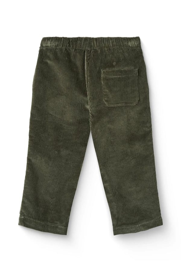 Corduroy Drawstring Pant | Dark Green