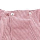 Embroidered Corduroy Baby Set | Rose
