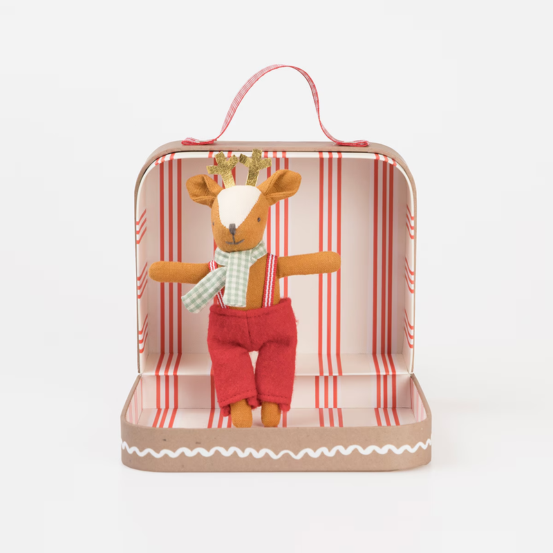 Reindeer Mini Doll & Suitcase