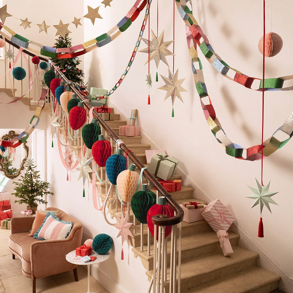 Stripe Star Decorations (x3)
