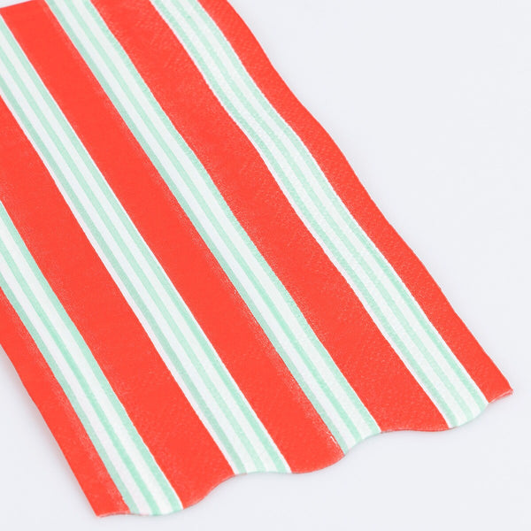 Festive Stripe Guest Towels