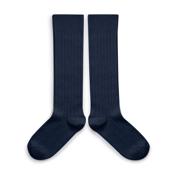 La Haute Ribbed Knee-high Socks | Starry Night