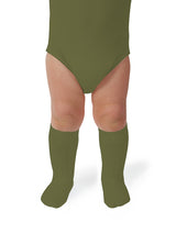 La Haute Ribbed Knee-high Socks | Olive