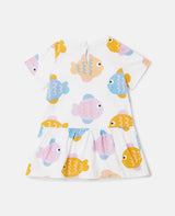 Baby Girl Fish Print Jersey Dress