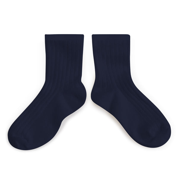La Mini Ribbed Ankle Socks | Starry Night