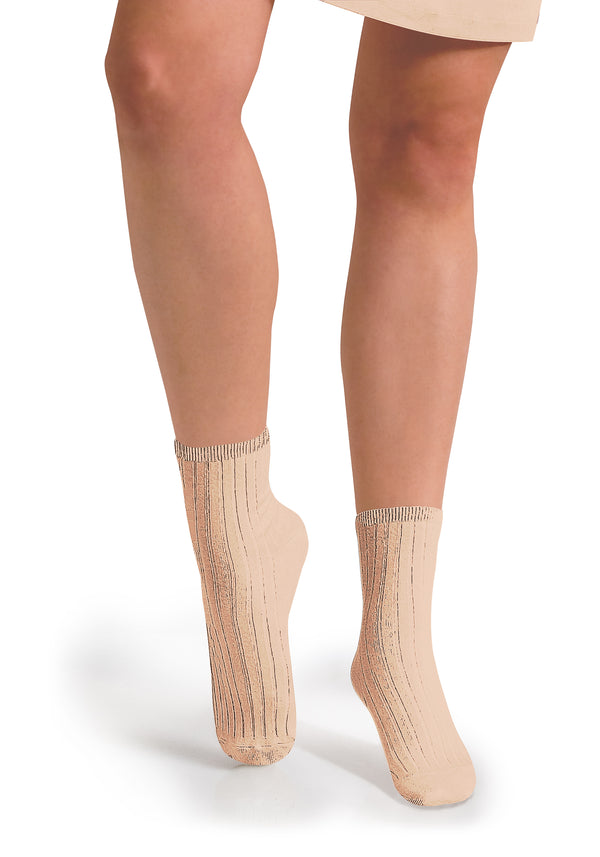 La Mini Ribbed Ankle Socks | Sorbet