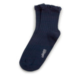 Lili Lace Trim Ribbed Ankle Socks | Starry Night