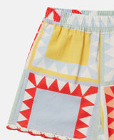 Girl Small Picnic Patchwork Shorts