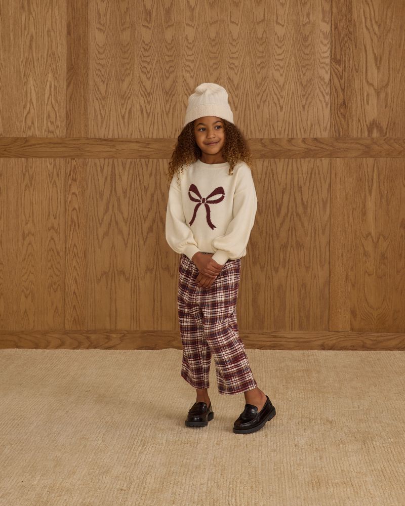 Palmer Pant | Burgundy Plaid