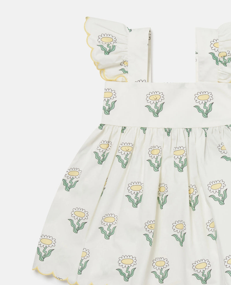 Daisies Sleeveless Dress and Bloomers Set