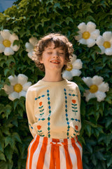 Stripes Twill Shorts | Summer Red