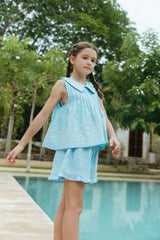 Sofia Sleeveless Set | Airy Blue