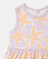 Girl Sleeveless Starfish Print Jersey