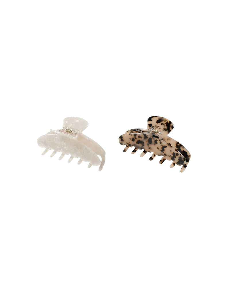 Claw Clip Set | Pearl, Tortoise