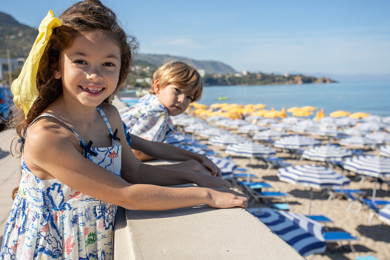 Girls Tia Dress | Island Map