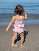 Baby Girls Joy Tankini | Pink Seashells