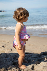 Baby Girls Joy Tankini | Pink Seashells