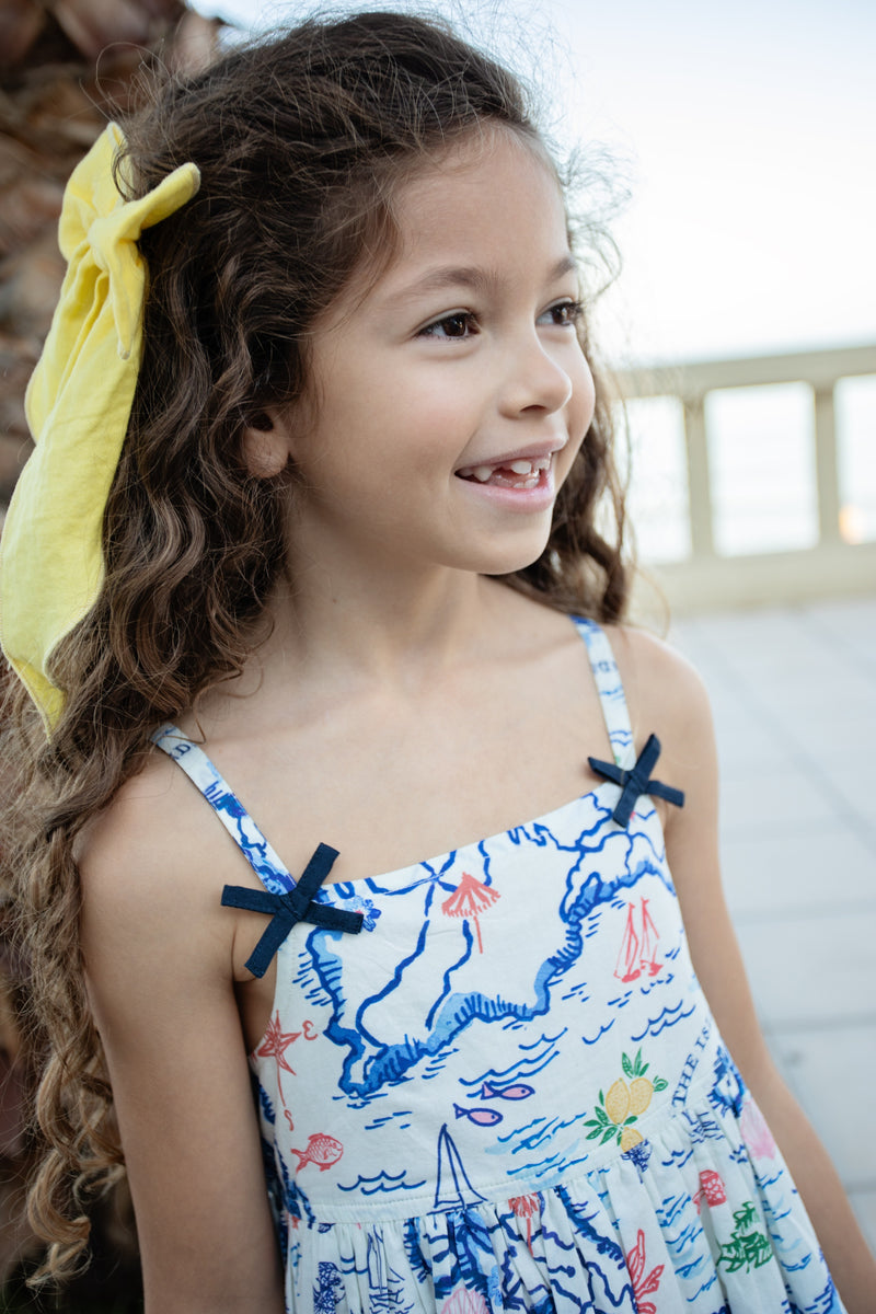 Girls Tia Dress | Island Map