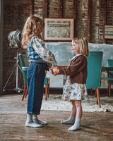 Cardigan Manches Tulipes | Bleu