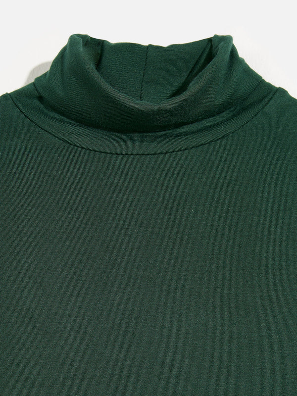 Velfie Turtleneck | Bottle Green