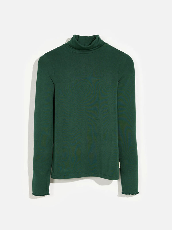 Velfie Turtleneck | Bottle Green