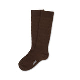 Alix Cable Knit Merino Wool Knee-high Socks | Milk Chocolate