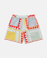 Girl Small Picnic Patchwork Shorts