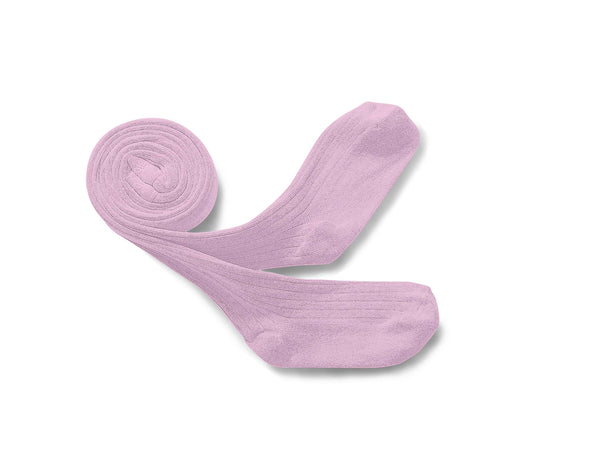 Louise Ribbed Tights | Sugared Almond Rose
