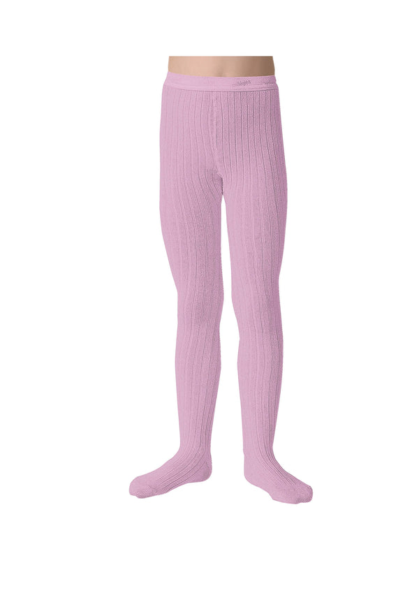 Louise Ribbed Tights | Sugared Almond Rose