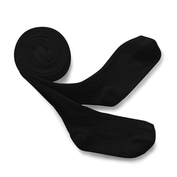 Louise Ribbed Tights | Carbon Black