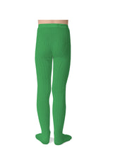 Louise Ribbed Tights | Green Jackpot