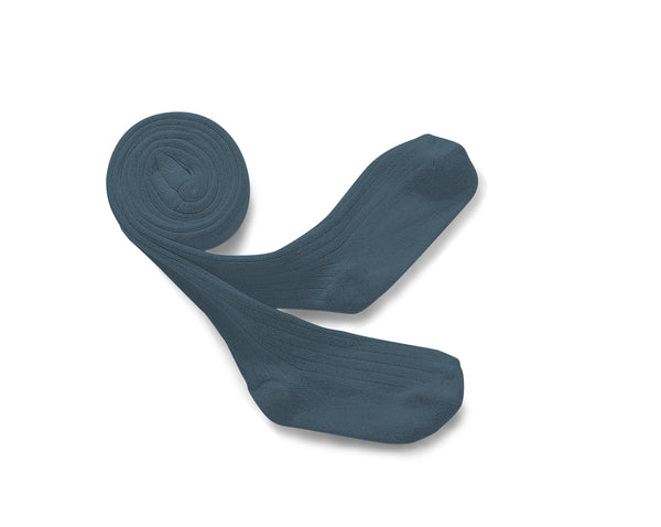 Louise Ribbed Tights | Ash Blue